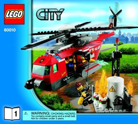 Bauanleitungen LEGO - 60010 - Fire Helicopter: Page 1