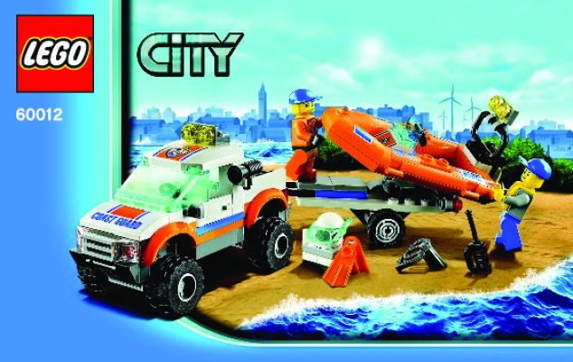 Bauanleitungen LEGO - City - 60012 - Küstenwachenfahrzeug mit Schlauchboot: Page 1