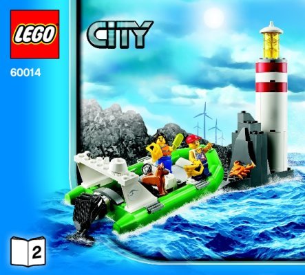 Bauanleitungen LEGO - City - 60014 - Einsatz für die Küstenwache: Page 1