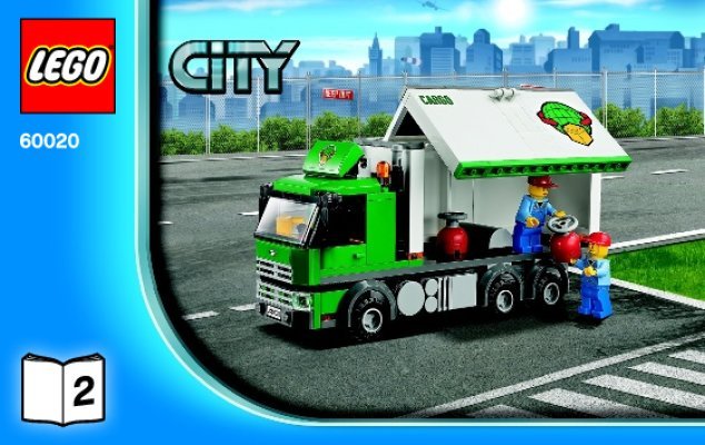 Bauanleitungen LEGO - City - 60020 - LKW mit Gabelstapler: Page 1