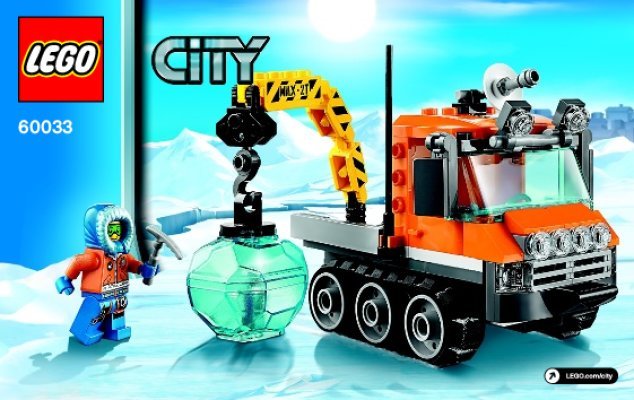 Bauanleitungen LEGO - City - 60033 - Arktis-Schneefahrzeug: Page 1