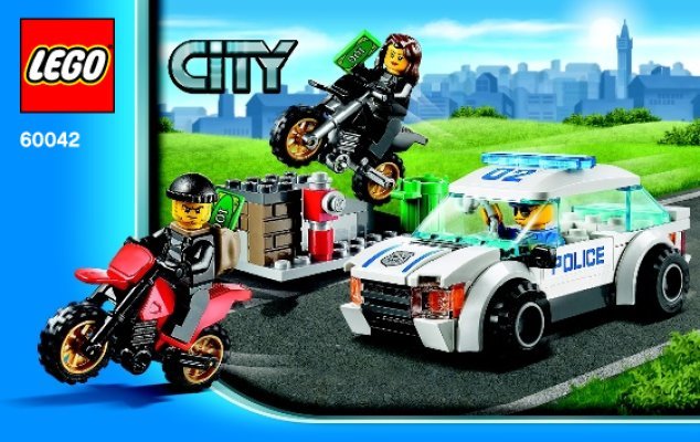 Bauanleitungen LEGO - City - 60042 - Polizei-Verfolgung: Page 1