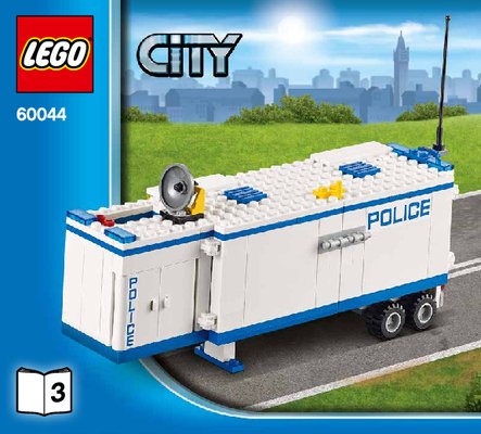 Bauanleitungen LEGO - City - 60044 - Polizei-Überwachungs-Truck: Page 1