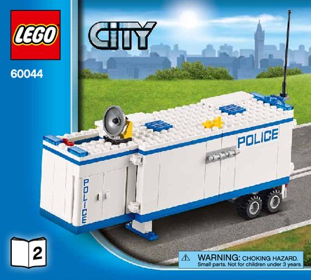 Bauanleitungen LEGO - City - 60044 - Polizei-Überwachungs-Truck: Page 1