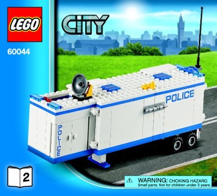 Bauanleitungen LEGO - City - 60044 - Polizei-Überwachungs-Truck: Page 1