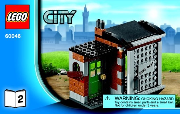 Bauanleitungen LEGO - City - 60046 - Verfolgung mit dem Polizei-Hubschrauber: Page 1