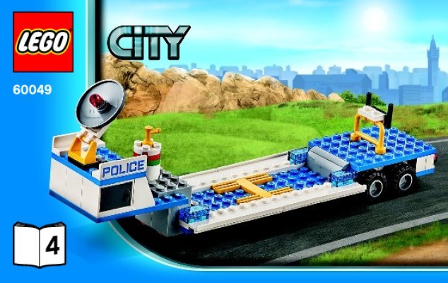 Bauanleitungen LEGO - City - 60049 - Polizei-Hubschrauber-Transporter: Page 1