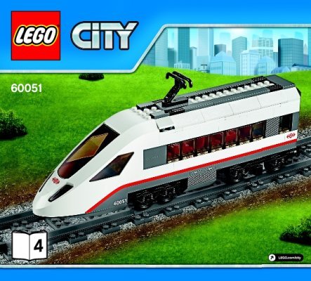 Bauanleitungen LEGO - City - 60051 - Hochgeschwindigkeitszug: Page 1