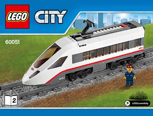 Bauanleitungen LEGO - City - 60051 - Hochgeschwindigkeitszug: Page 1