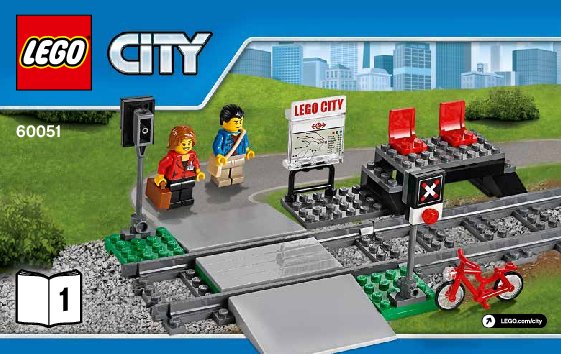 Bauanleitungen LEGO - City - 60051 - Hochgeschwindigkeitszug: Page 1