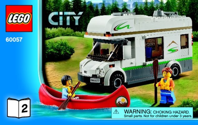 Bauanleitungen LEGO - City - 60057 - Wohnmobil mit Kanu: Page 1