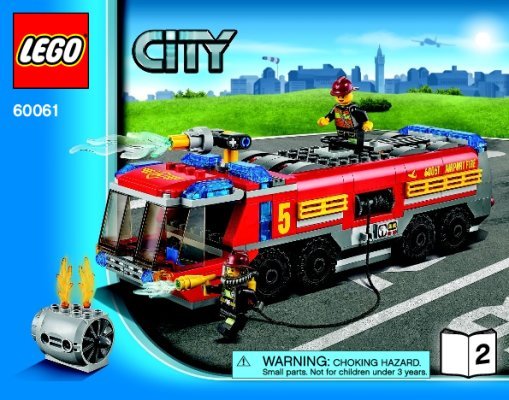 Bauanleitungen LEGO - City - 60061 - Flughafen-Feuerwehrfahrzeug: Page 1