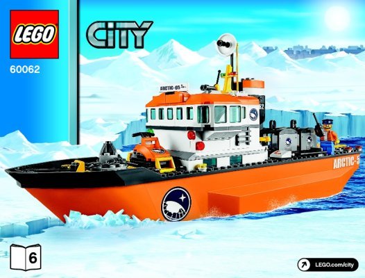 Bauanleitungen LEGO - City - 60062 - Arktis-Eisbrecher: Page 1