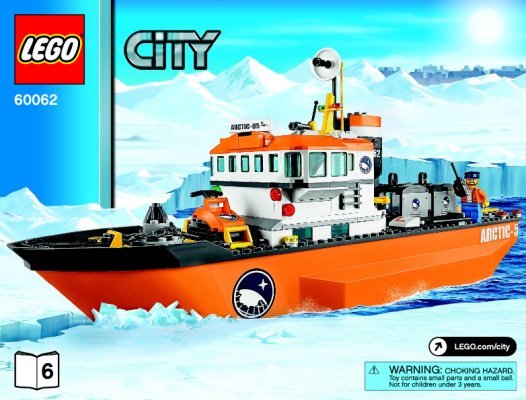 Bauanleitungen LEGO - City - 60062 - Arktis-Eisbrecher: Page 1