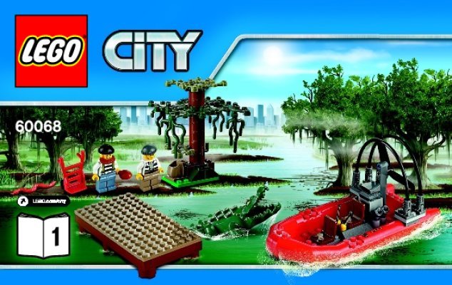 Bauanleitungen LEGO - City - 60068 - Banditenversteck im Sumpf: Page 1