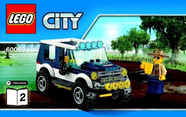 Bauanleitungen LEGO - City - 60069 - Polizeiwache im Sumpf: Page 1