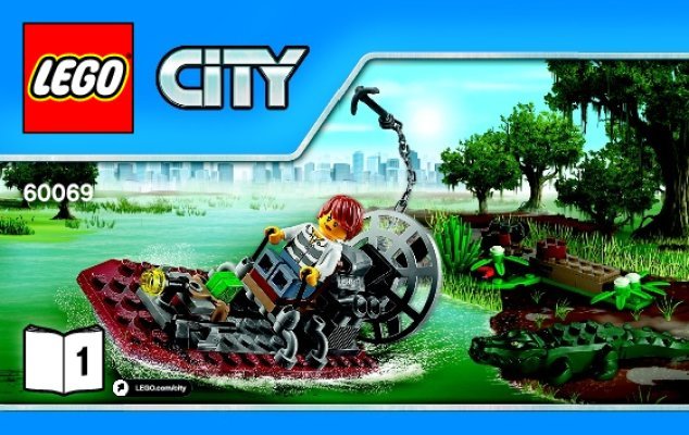 Bauanleitungen LEGO - City - 60069 - Polizeiwache im Sumpf: Page 1