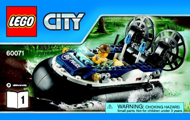 Bauanleitungen LEGO - City - 60071 - Verbrecherjagd im Luftkissenboot: Page 1