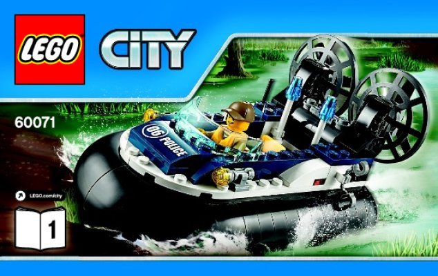 Bauanleitungen LEGO - City - 60071 - Verbrecherjagd im Luftkissenboot: Page 1