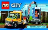 Bauanleitungen LEGO - City - 60073 - Baustellentruck: Page 1