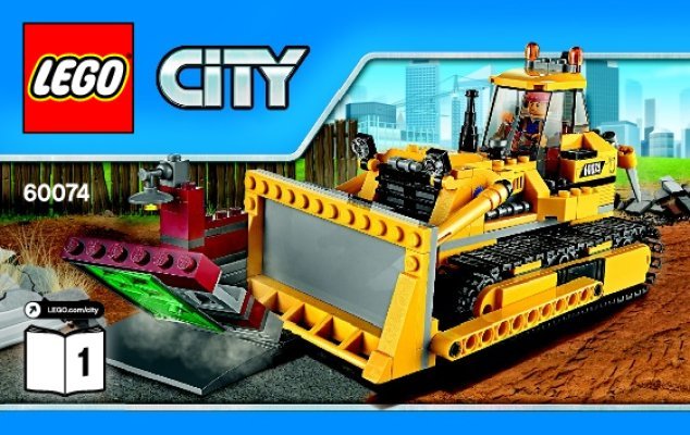 Bauanleitungen LEGO - City - 60074 - Bulldozer: Page 1