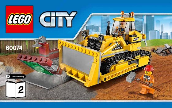 Bauanleitungen LEGO - City - 60074 - Bulldozer: Page 1