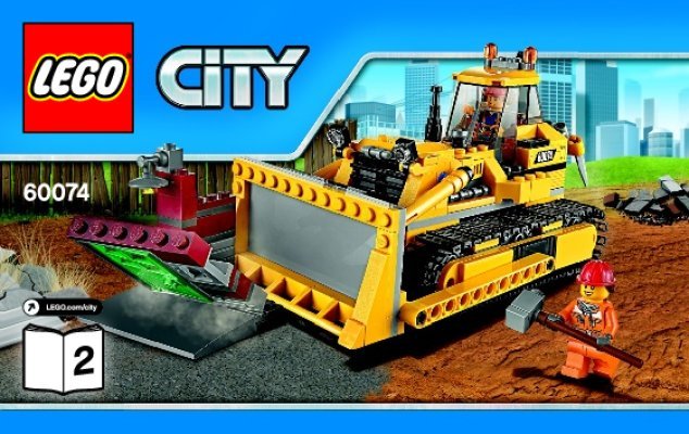 Bauanleitungen LEGO - City - 60074 - Bulldozer: Page 1