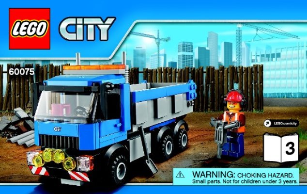 Bauanleitungen LEGO - City - 60075 - Bagger und Transportwagen: Page 1