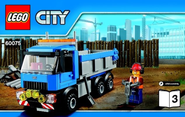 Bauanleitungen LEGO - City - 60075 - Bagger und Transportwagen: Page 1