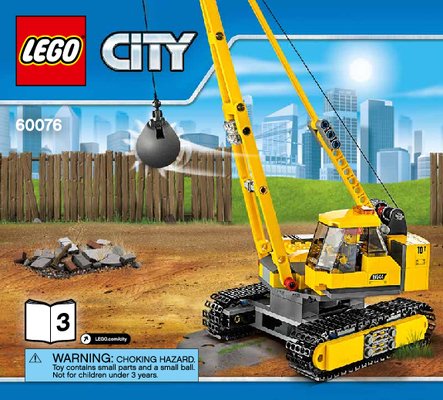 Bauanleitungen LEGO - City - 60076 - Abriss-Baustelle: Page 1