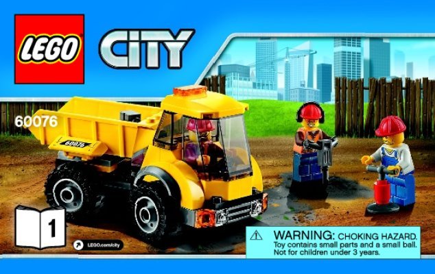 Bauanleitungen LEGO - City - 60076 - Abriss-Baustelle: Page 1