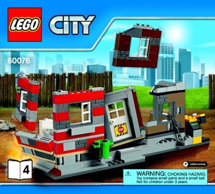 Bauanleitungen LEGO - City - 60076 - Abriss-Baustelle: Page 1