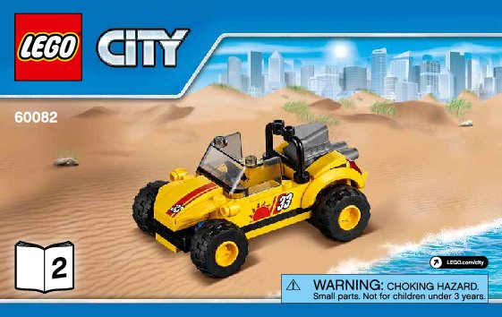 Bauanleitungen LEGO - City - 60082 - Strandbuggy mit Allrad-Geländetransporter: Page 1