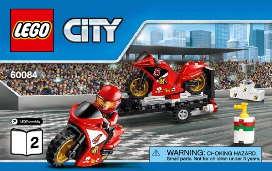 Bauanleitungen LEGO - City - 60084 - Rennmotorrad-Transporter: Page 1