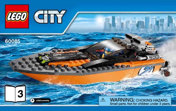 Bauanleitungen LEGO - City - 60085 - Allradfahrzeug mit Powerboot: Page 1