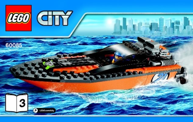 Bauanleitungen LEGO - City - 60085 - Allradfahrzeug mit Powerboot: Page 1