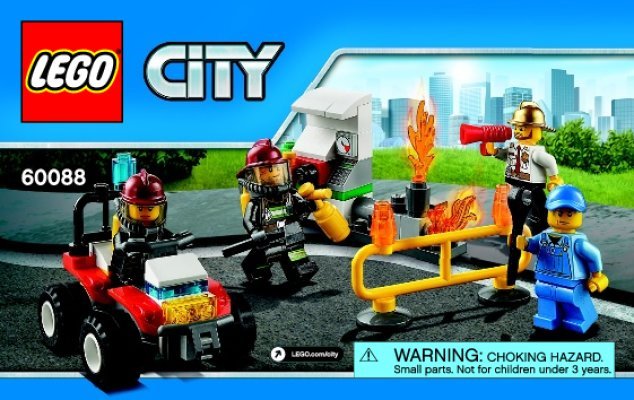 Bauanleitungen LEGO - City - 60088 - Feuerwehr Starter-Set: Page 1