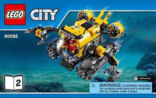 Bauanleitungen LEGO - City - 60092 - Tiefsee-U-Boot: Page 1