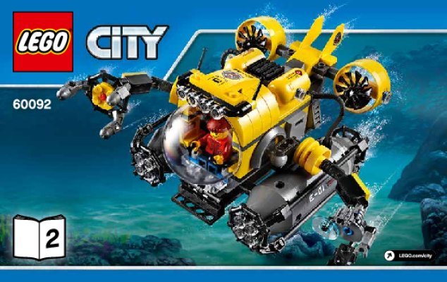 Bauanleitungen LEGO - City - 60092 - Tiefsee-U-Boot: Page 1