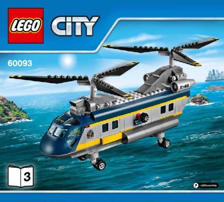 Bauanleitungen LEGO - City - 60093 - Tiefsee-Helikopter: Page 1