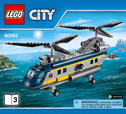 Bauanleitungen LEGO - City - 60093 - Tiefsee-Helikopter: Page 1