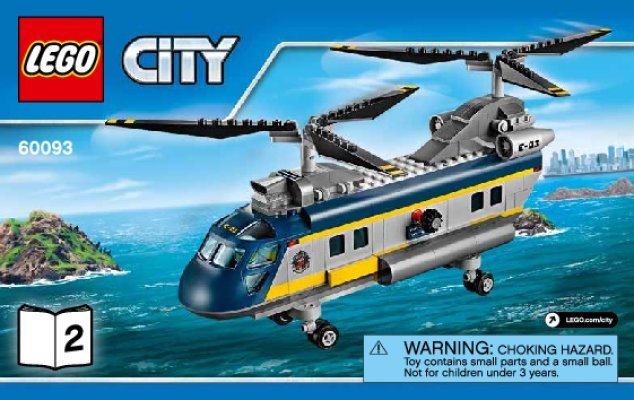 Bauanleitungen LEGO - City - 60093 - Tiefsee-Helikopter: Page 1