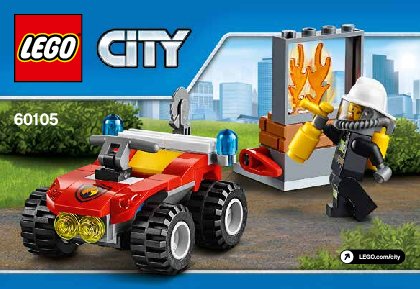 Bauanleitungen LEGO - City - 60105 - Feuerwehr-Buggy: Page 1