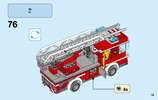 Bauanleitungen LEGO - City - 60107 - Feuerwehrfahrzeug mit fahrbarer Leiter: Page 79