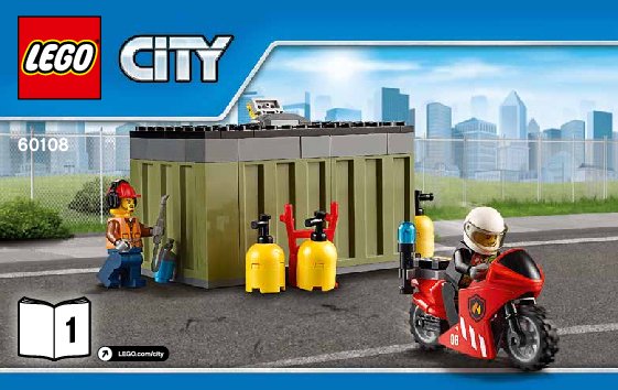 Bauanleitungen LEGO - City - 60108 - Feuerwehr-Löscheinheit: Page 1