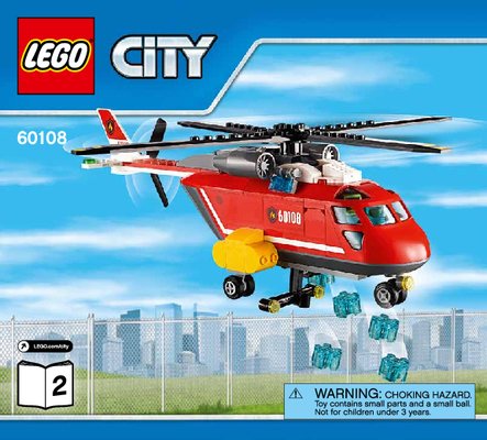 Bauanleitungen LEGO - City - 60108 - Feuerwehr-Löscheinheit: Page 1