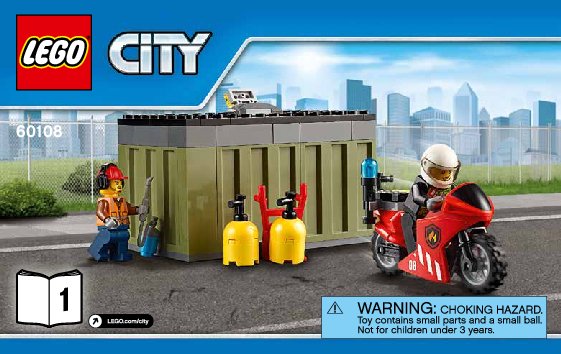 Bauanleitungen LEGO - City - 60108 - Feuerwehr-Löscheinheit: Page 1