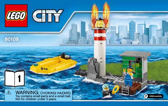 Bauanleitungen LEGO - City - 60109 - Feuerwehrschiff: Page 1