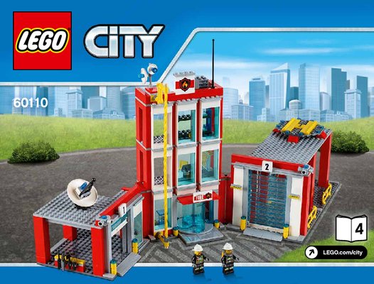 Bauanleitungen LEGO - City - 60110 - Große Feuerwehrstation: Page 1