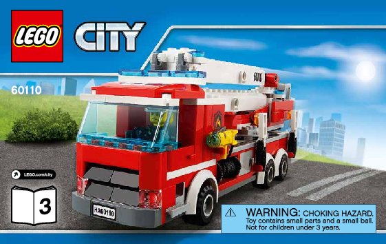 Bauanleitungen LEGO - City - 60110 - Große Feuerwehrstation: Page 1